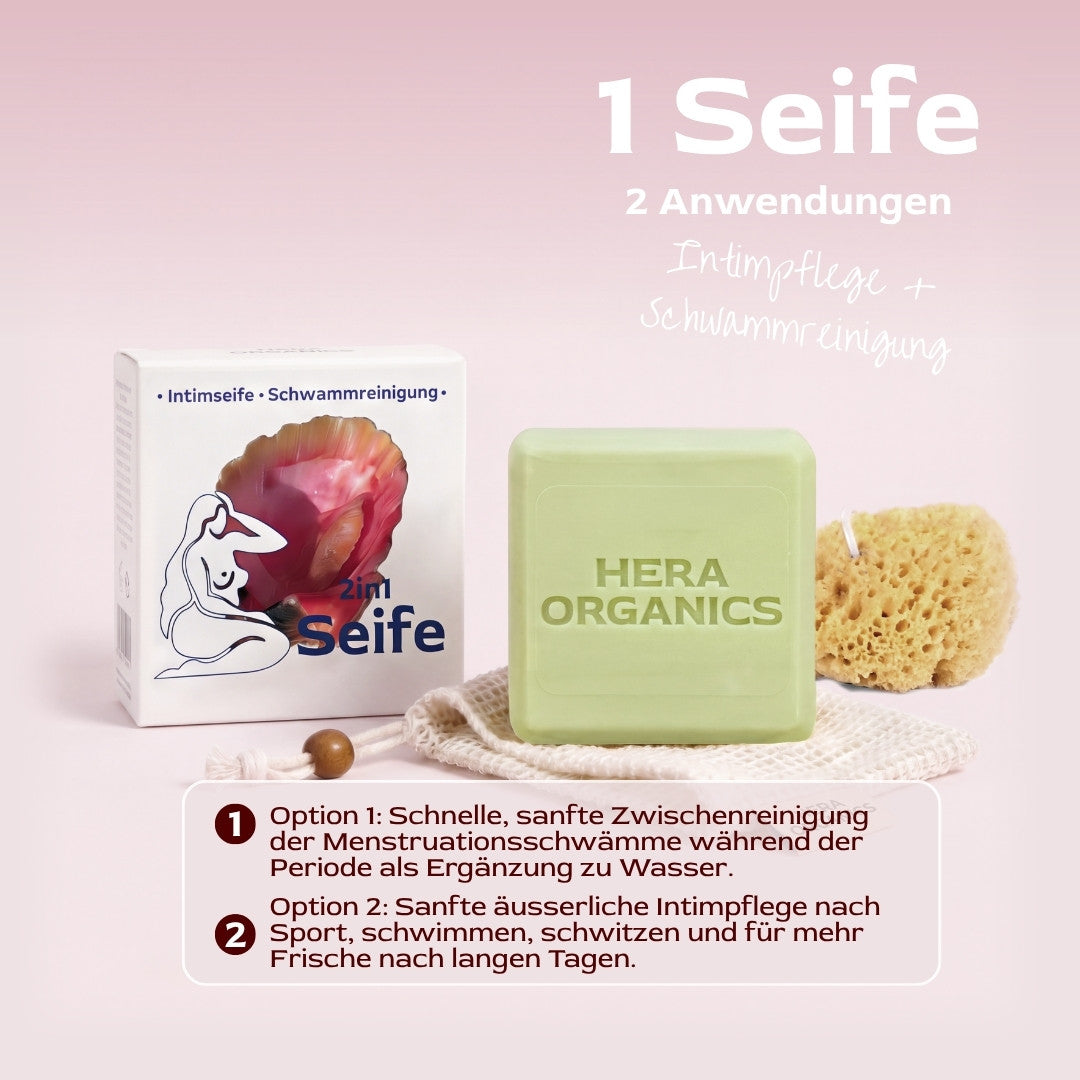 Launch-Bundle: 2 in 1 Intim-Schwammseife + Travel Case