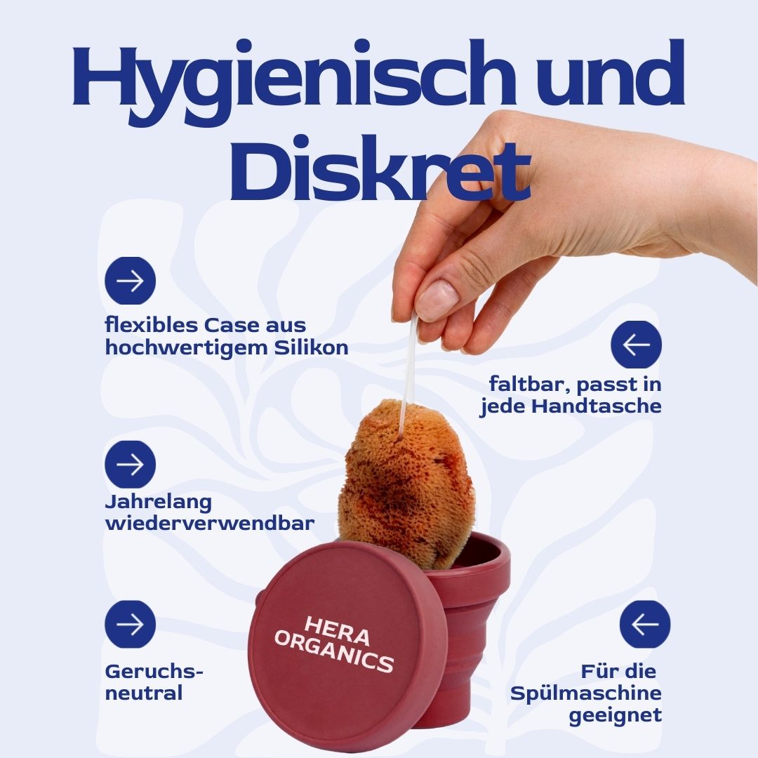 Hygienisch Wechseln untwerwegs oeffentliche Toilette Menstruationsschwamm