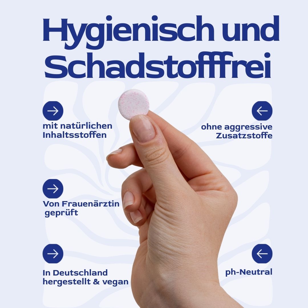 Natuerlicher Inhaltstoff Reinigungstabs Menstruationsschwamm